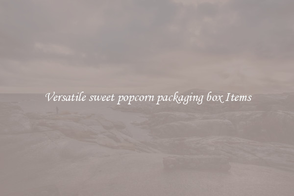 Versatile sweet popcorn packaging box Items
