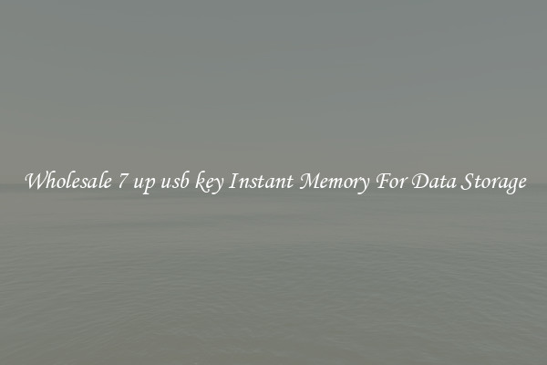 Wholesale 7 up usb key Instant Memory For Data Storage