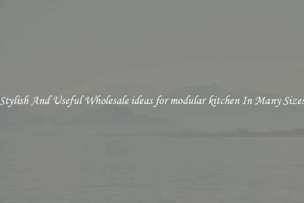 Stylish And Useful Wholesale ideas for modular kitchen In Many Sizes