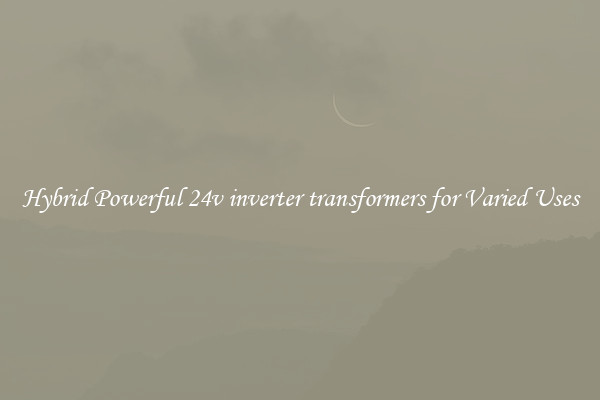 Hybrid Powerful 24v inverter transformers for Varied Uses