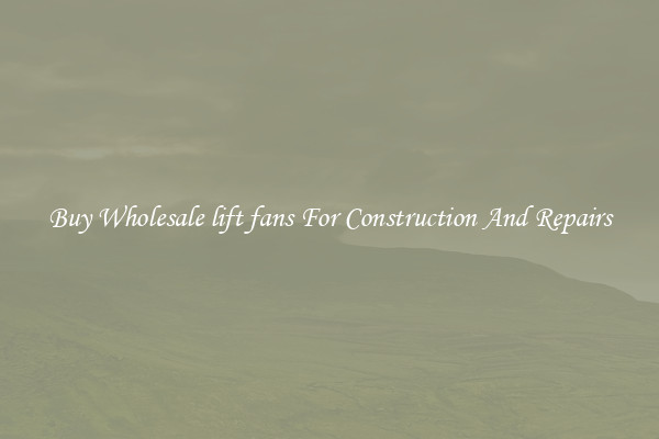 Buy Wholesale lift fans For Construction And Repairs