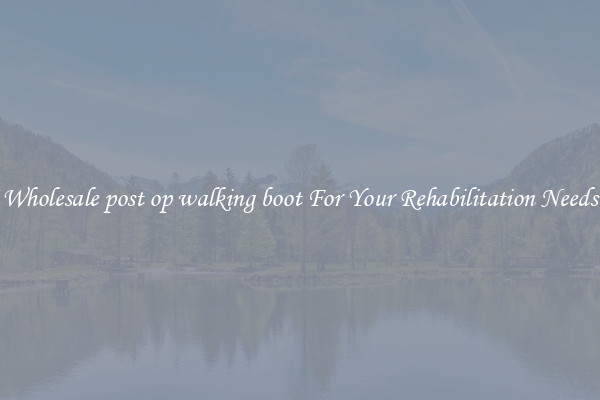 Wholesale post op walking boot For Your Rehabilitation Needs